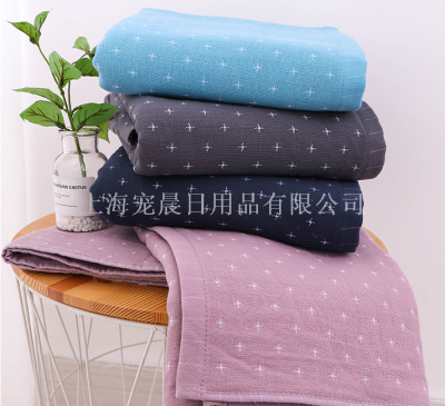 Pet Morning Qingchen Morning Star Gauze All Cotton Face Towel Breathable Comfortable Bath Towel Gift Set