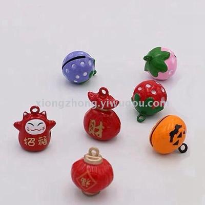  cartoon small copper bell key ring jewelry accessories
