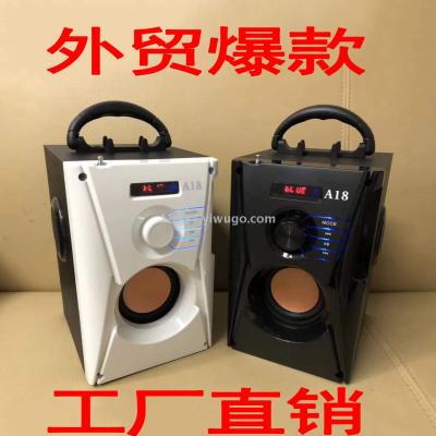 A18 hot style bluetooth audio fidelity card radio subwoofer