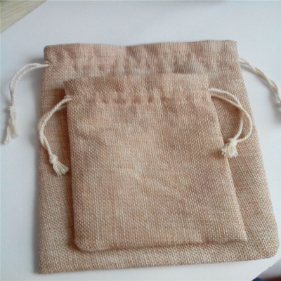 Manufacturers custom hemp bag mouth rope hemp bag high-grade gifts hemp bag gift bag