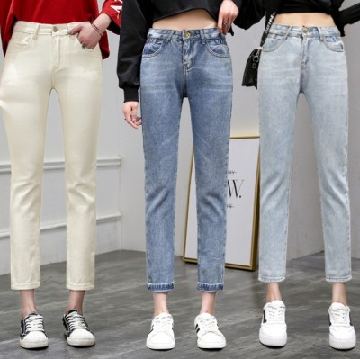 Spring wear new casual jeans Korean version blue jeans women