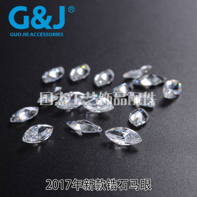 2017 Hot Selling Popular Professional Wholesale Crystal Zirconium Horse Eye DIY Handmade Bracelet Jewelry Accessories Guojie