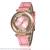 Hot style quicksand water drill leather ultra-thin lady web celebrity watch