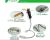 USB clock small fan LED luminous small fan mini flash clock fan manufacturers direct sale