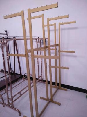 Clothing display rack six arms display rack double layer