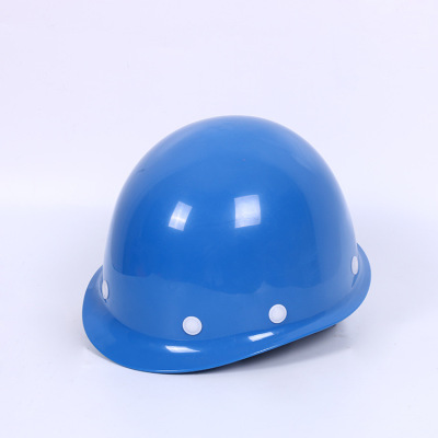 New Wholesale Construction Site ABS Engineering Construction Helmet Fiberglass Anti-Smashing Labor Insurance Hat Factory Direct Sales