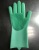 Silicone Dishwashing Gloves Silicon Dishwashing Brush Gloves Household Cleaning Gloves Magic Washing Glove