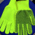 Factory Direct Sales Protective Work Gloves 10-Pin Dispensing Wear-Resistant Non-Slip Fluorescent Green Nylon PVC Plastic Gloves