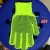 Factory Direct Sales Protective Work Gloves 10-Pin Dispensing Wear-Resistant Non-Slip Fluorescent Green Nylon PVC Plastic Gloves