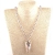 INFANTA JEWELRY Bohemian Tribal Jewelry Crystal Glass Long Knotted Glass Arrow Charm Pendant Necklace