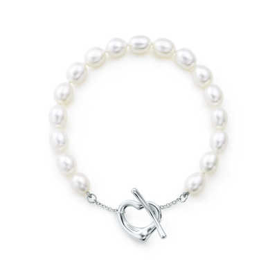 INFANTA JEWELRY Open Heart Pearl Bracelet