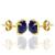 INFANTA JEWELRY Lapis Lazuli Sterling Silver Gemstone Stud Earrings