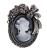 INFANTA JEWELRY Vintage Crystal Cameo Lady Maiden Flower Brooch(silver Plated,gold Plated)