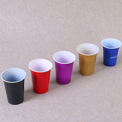 Advertising Paper Cup Custom Printed Logo Disposable Cup Custom Water Cup 1000 Commercial Household Multi-Color Water Cup