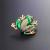INFANTA JEWELRY Frog Brooch Wedding Bouquet Accessories Enamel Crystal Pins Brooches Women