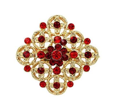 INFANTA JEWELRY Popular Holiday Costume Christmas Decorative Crystal Brooch Holiday Supplies Gift Set