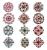 INFANTA JEWELRY Popular Holiday Costume Christmas Decorative Crystal Brooch Holiday Supplies Gift Set