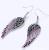 INFANTA JEWELRY Women's Crystal Guardian Angel Wings Dangle Earrings Christmas Biker Jewelry