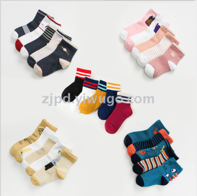 Autumn and winter new cotton children's socks Korean cartoon baby socks pure cotton tube boy socks girl socks