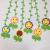 Non-woven hanging decoration environment decoration classroom corridor decorated smiling flower sailing bee