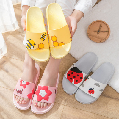Insect Slippers Female Summer 2019 New Non Slip Outdoor Fashion Home Bathroom Slippers Cartoon Indoor Couples Sandals