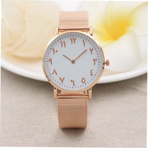 ultra-thin two-pin quartz watch women‘s popular steel wire band women‘s watch digital scale watch manufacturer