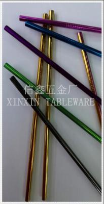 304/316 Stainless steel straw, plated - for Taiwan, Brazil