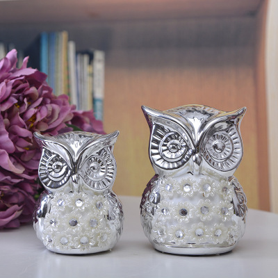Jinbao Ceramic Owl Decoration