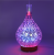 Colorful LED Gradient Color Aroma Humidifier Creative Night Light 3D Glass Fireworks Aroma Diffuser