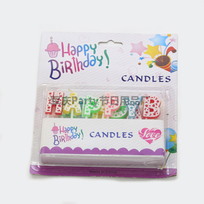 Birthday candles cake candles baby Birthday party decorated with cartoon letter candles for children creative