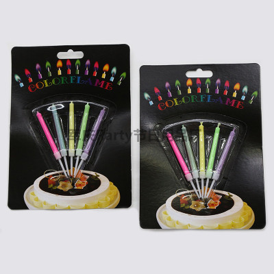 Factory sells exquisite color box with 5 sets of fashionable flame birthday party cake