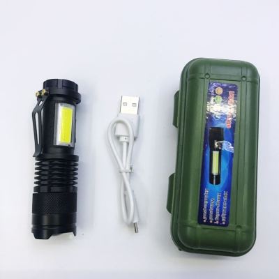 Sk68 Mini USB Flashlight with Strong Light Charging