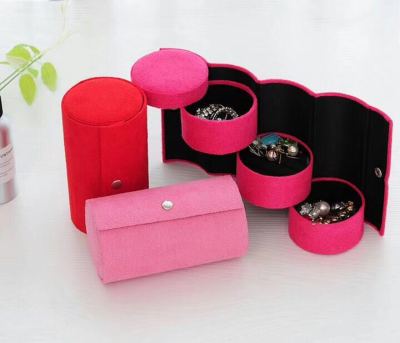 Cylindrical jewelry collection box