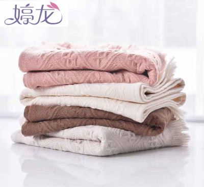 Ting long factory direct selling tassel gauze upscale gift towel merchant super special for muji good taste wind