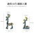Car accessories Car aromatherapy Car creative way ping 'an deer decoration lovely potted r-8820