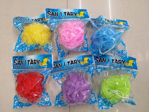 monocome mesh sponge rubber tips mesh sponge bath sponge wrist mesh sponge double mosaic bath ball 30