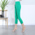 Summer New Fashion Cropped Leggings Factory Wholesale Casual Slim Solid Color Korean Style Leggings