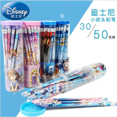 New mickey genuine cartoon HB children's pencil primary school writing pen 50 small leather pencil wholesale