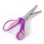 Cloth sample scissors dog tooth rubber plastic Cloth sample scissors two color handle Cloth sample scissors