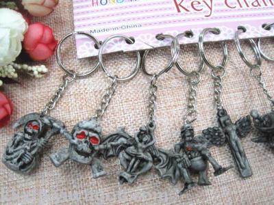 Skull creative key chain pendant sit toilet ride ghost head ten thousand ghost festival holy festival skull gift factory