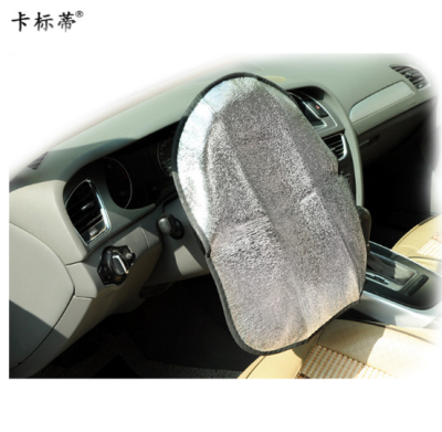 Automotive steering wheel sunshade cover Automotive sunshade protection heat insulation aluminum foil handlebar cover la-191