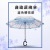 Rain Umbrella Wholesale Transparent Reverse Umbrella Type C Hand Free Car Reverse Umbrella Creative Double-Layer Reverse Transparent Umbrella Couple Umbrellas