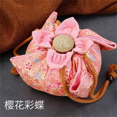 Tang Po bundle cloth bag printed cotton bag Zhen Huan with a retro elegant hand warmer warm insulation bag to keep warm
