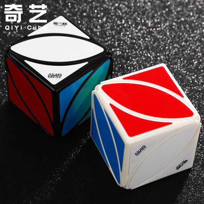 Qiyi Rubik's Cube Stickers Creative Strange Shape Maple Leaves Cube Smooth Professional Competition Oblique Turn Fun Educational Toys