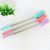 Q07-3631-1 Plastic Wooden Handle Square Head Sanitary Brush Color Mixed Toilet Brush Cleaning Brush
