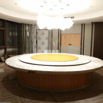 Shangrao hotel box electric table hotel restaurant marble electric round table new Chinese style table and chair