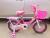Bike 121416 barbie female children's bike with rear seat