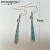 Rongyu Elegant Lake Blue Imitation Opal Long Women's Earrings Cross-Border E-Commerce Dedicated to Wish Hot Jewelry