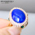 Rongyu cross-border exclusive new jewelry manufacturers luxury 18k gold flow color imitation ao bao emerald diamond ring