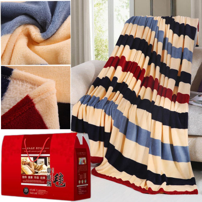 Manufacturer direct sale flannel blanket single layer thin sheet plush blanket gifts blankets